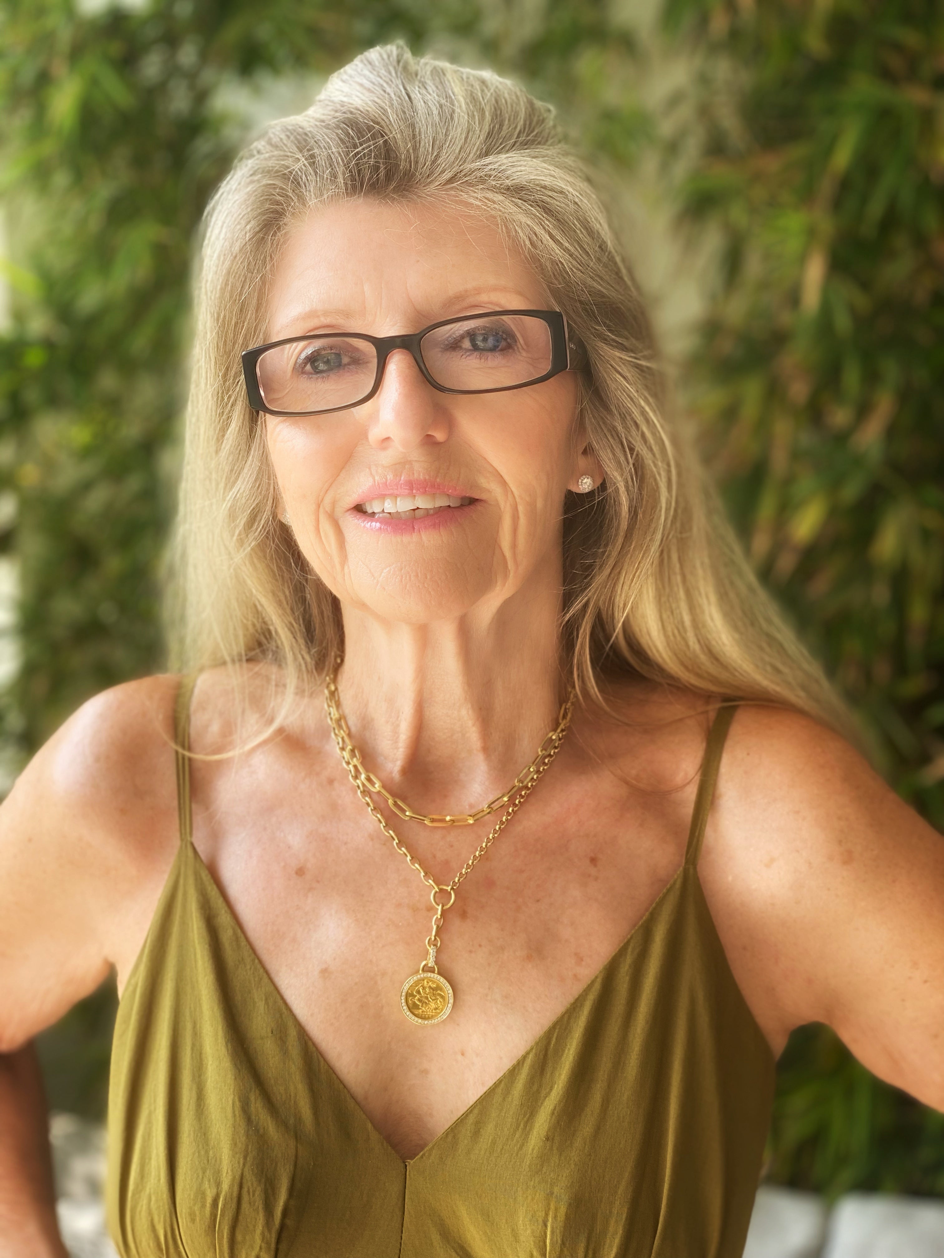 Chantel's mother Libby wearing her Signature Medallion