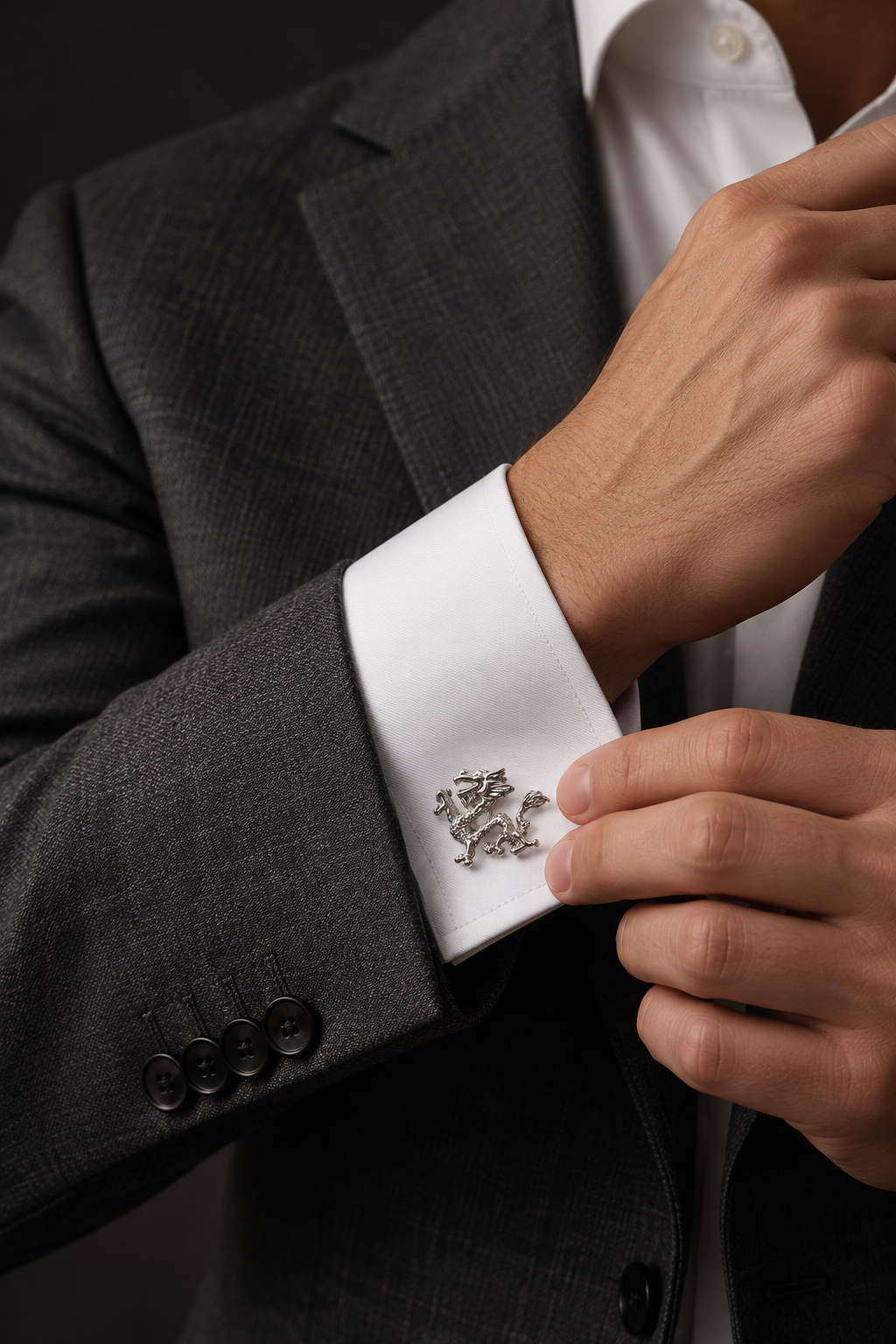 The Eternal Dragon Cufflinks, view 2